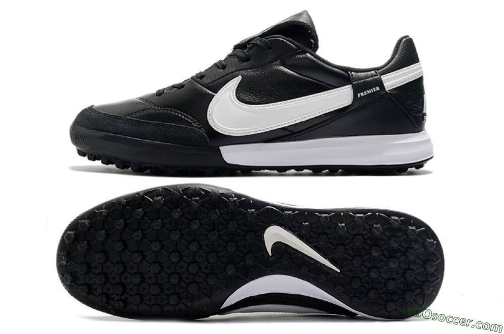 Nike The Premier 3 TF Artificial Turf Soccer Shoes - Black/White 0