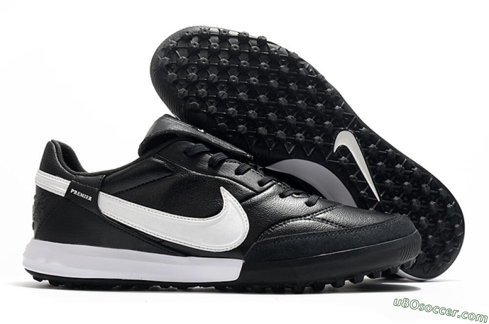 Nike The Premier 3 TF Artificial Turf Soccer Shoes - Black/White 1