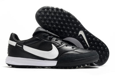 Nike The Premier 3 TF Artificial Turf Soccer Shoes - Black/White