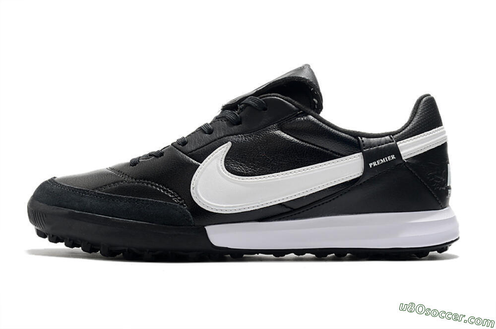 Nike The Premier 3 TF Artificial Turf Soccer Shoes - Black/White 2