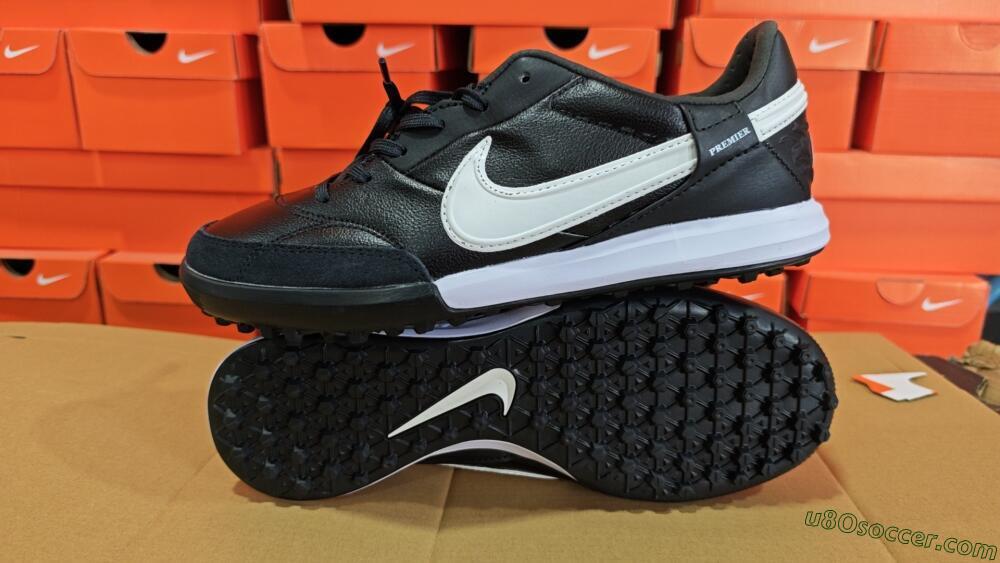 Nike The Premier 3 TF Artificial Turf Soccer Shoes - Black/White 7