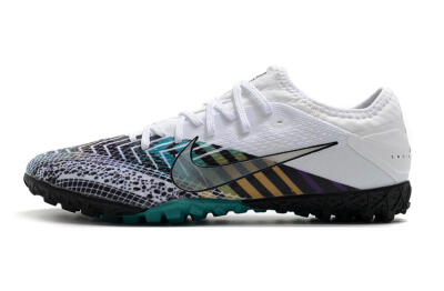 Nike Mercurial Vapor 13 Pro TF Artificial Turf Soccer Shoes - White/Black/Jade