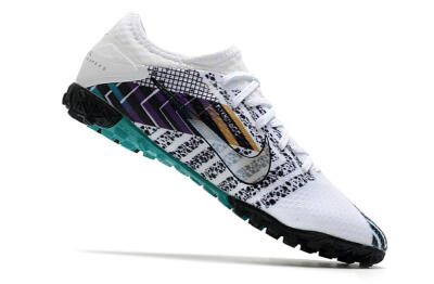 Nike Mercurial Vapor 13 Pro TF Artificial Turf Soccer Shoes - White/Black/Jade