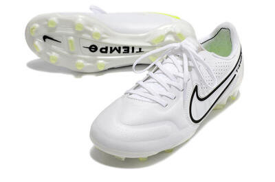 Nike Tiempo Legend 9 Elite FG Firm Ground Soccer Cleats - White/Black