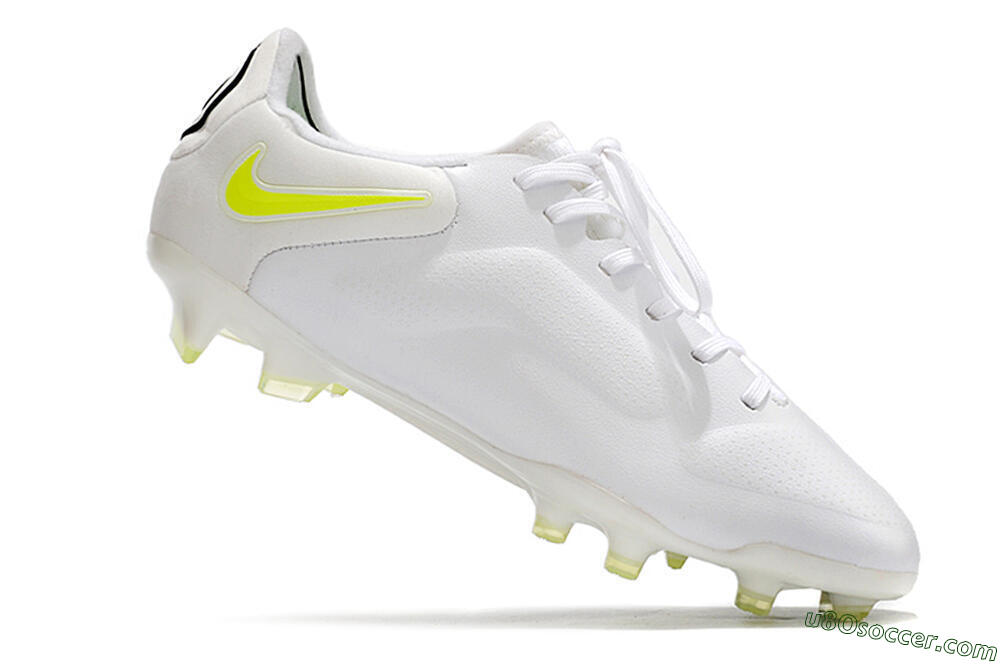 Nike Tiempo Legend 9 Elite FG Firm Ground Soccer Cleats - White/Black 4