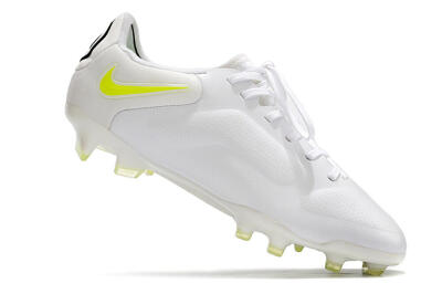 Nike Tiempo Legend 9 Elite FG Firm Ground Soccer Cleats - White/Black