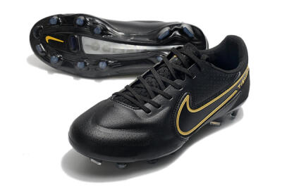 Nike Tiempo Legend 9 Elite FG Firm Ground Soccer Cleats - Black/Yellow