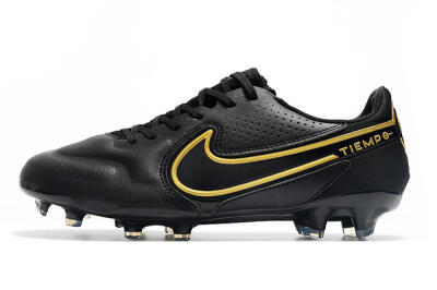 Nike Tiempo Legend 9 Elite FG Firm Ground Soccer Cleats - Black/Yellow