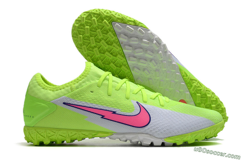 Nike Mercurial Vapor 13 Pro TF Artificial Turf Soccer Shoes - Yellow/White/Pink 1