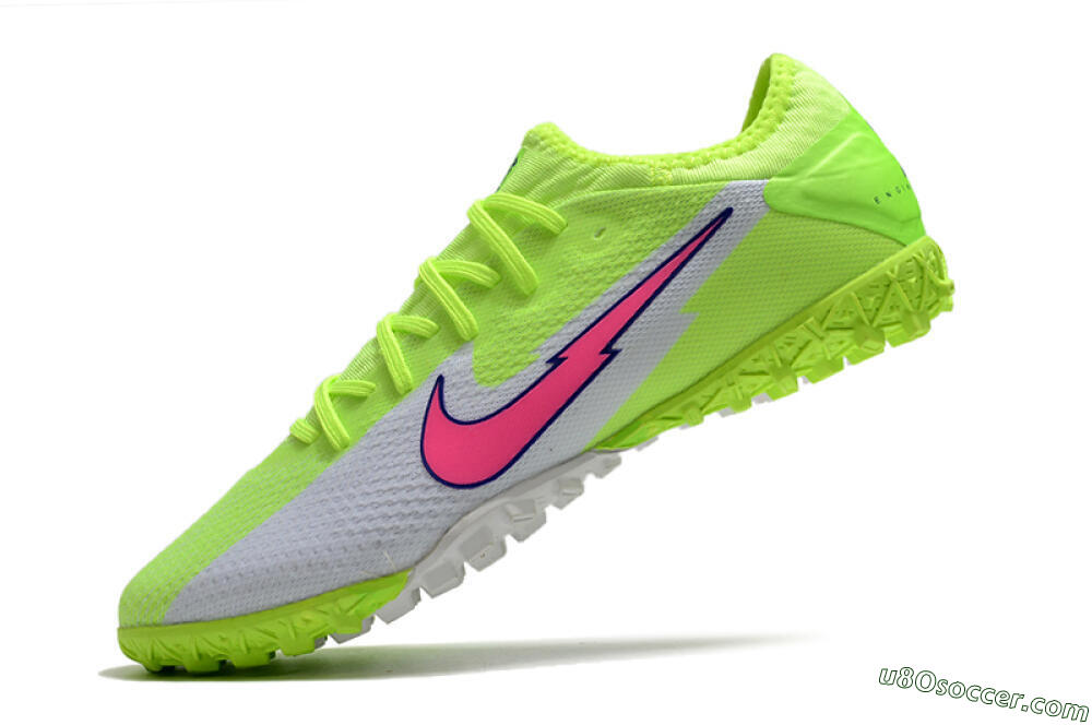 Nike Mercurial Vapor 13 Pro TF Artificial Turf Soccer Shoes - Yellow/White/Pink 5