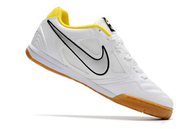Supreme x Nike SB Gato IC Indoor & Futsal Soccer Shoes - White/Silver/Yellow