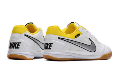 Supreme x Nike SB Gato IC Indoor & Futsal Soccer Shoes - White/Silver/Yellow