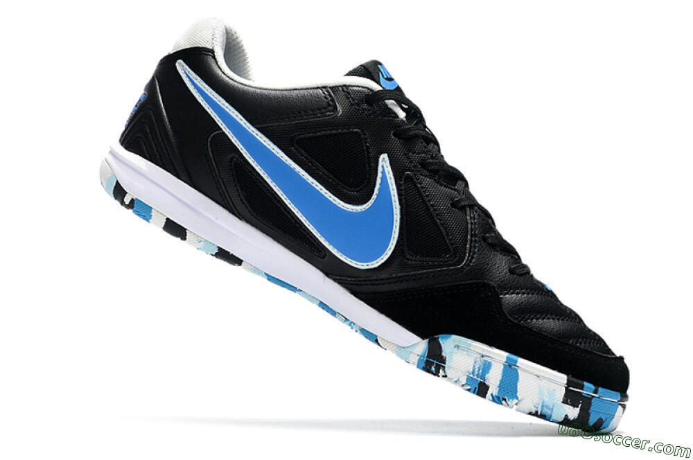 Supreme x Nike SB Gato IC Indoor & Futsal Soccer Shoes - Black/Blue/White 4