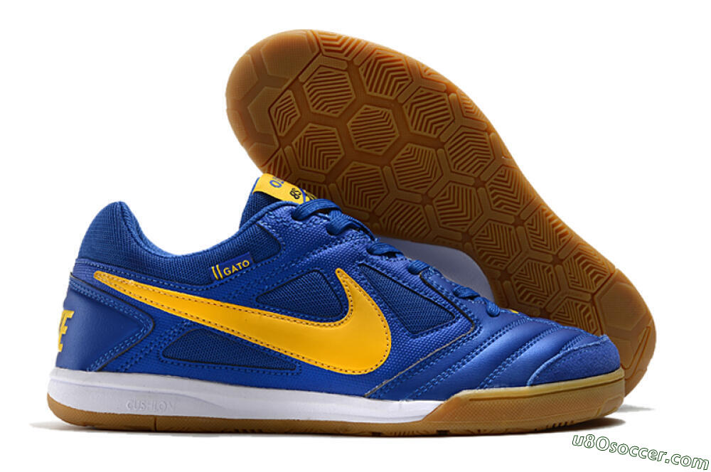 Supreme x Nike SB Gato IC Indoor & Futsal Soccer Shoes - Blue/Yellow/White 1