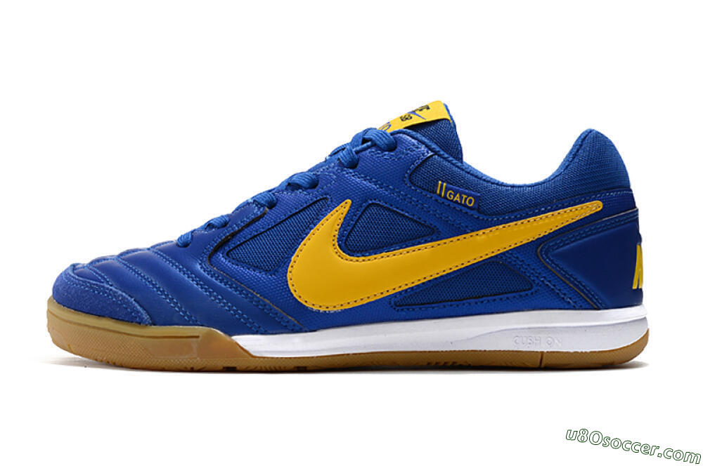 Supreme x Nike SB Gato IC Indoor & Futsal Soccer Shoes - Blue/Yellow/White 2