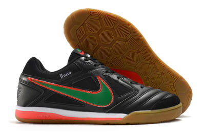 Supreme x Nike SB Gato IC Indoor & Futsal Soccer Shoes - Black/Red/Green