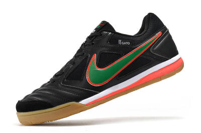 Supreme x Nike SB Gato IC Indoor & Futsal Soccer Shoes - Black/Red/Green