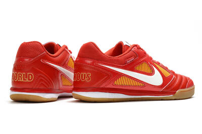 Supreme x Nike SB Gato IC Indoor & Futsal Soccer Shoes - Red/White/Yellow