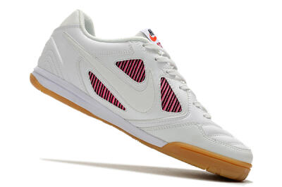 Supreme x Nike SB Gato IC Indoor & Futsal Soccer Shoes - White/Red/Brown