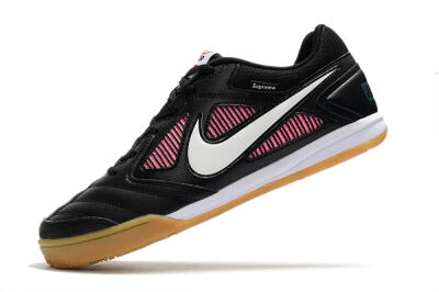 Supreme x Nike SB Gato IC Indoor & Futsal Soccer Shoes - Black/White/Red