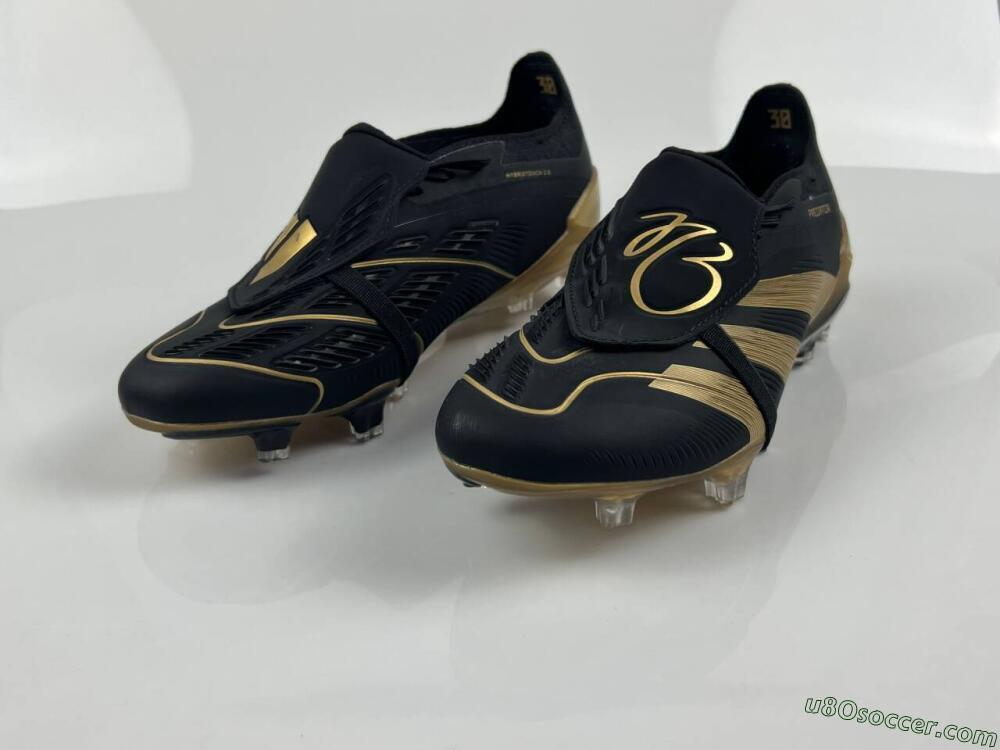 Adidas Predator Elite Tongue FG Firm Ground Soccer Cleats - Black/Gold
