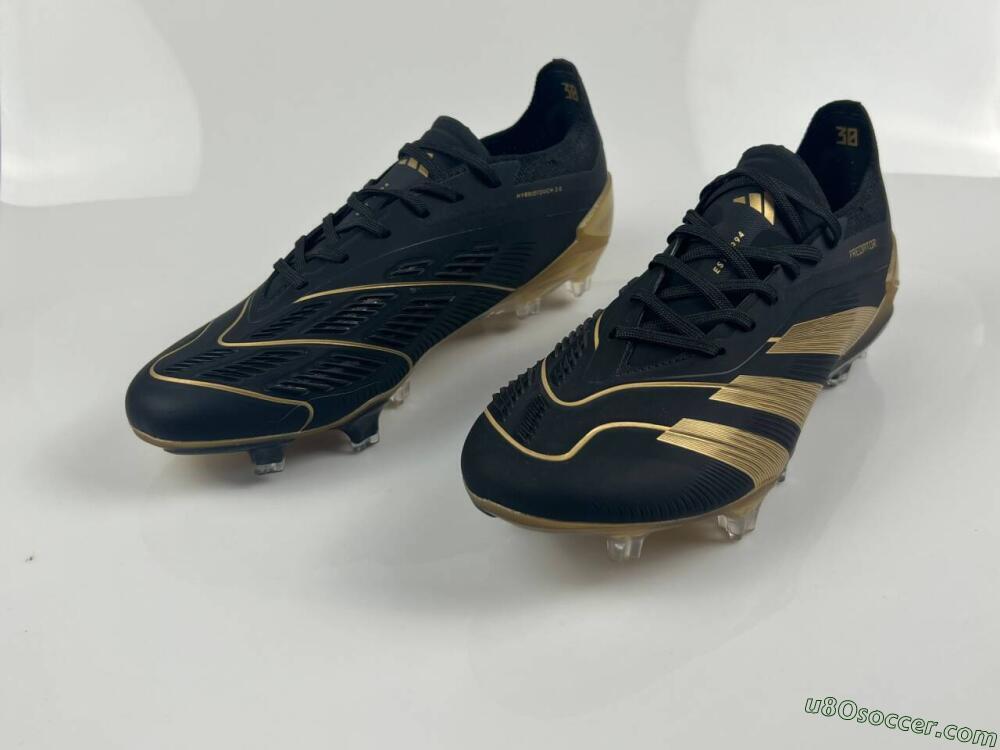 Adidas Predator Elite Accuracy FG Firm Ground Soccer Cleats - Black/Gold