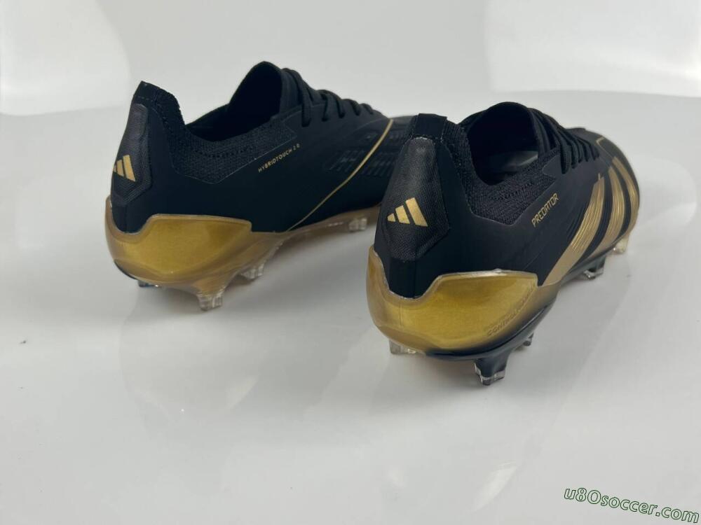 Adidas Predator Elite Accuracy FG Firm Ground Soccer Cleats - Black/Gold
