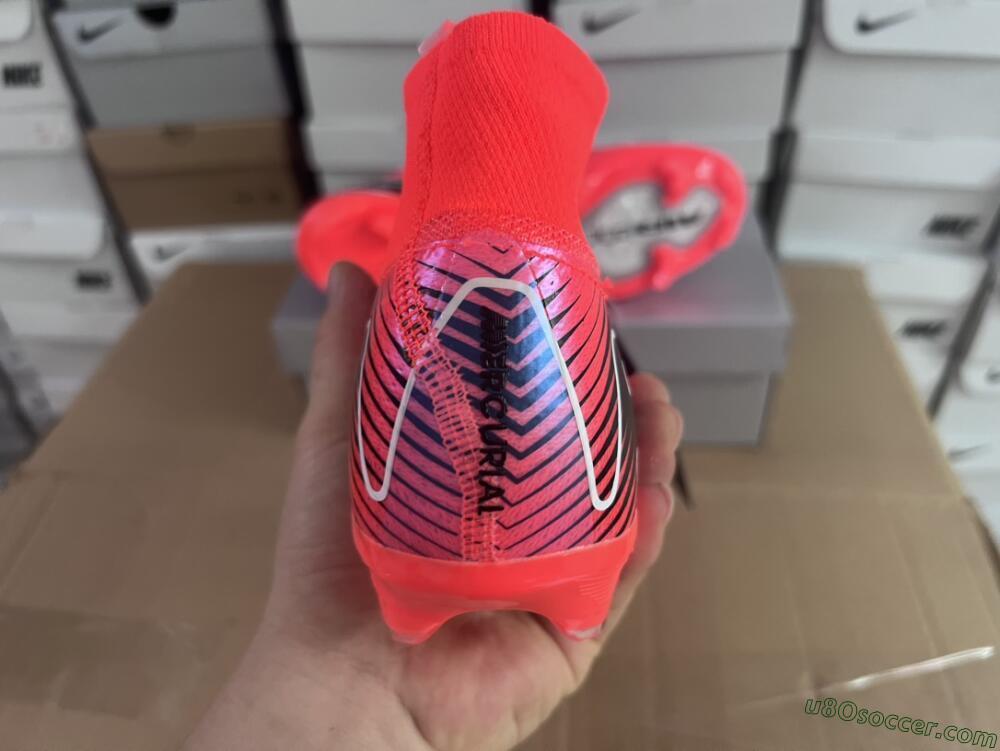 Nike Air Zoom Mercurial Superfly 10 Elite FG Firm Ground Soccer Cleats - Red/Black/White