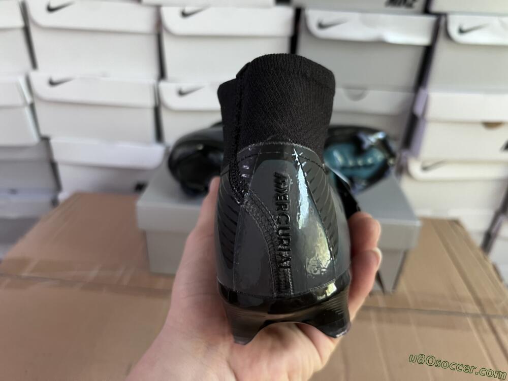 Nike Air Zoom Mercurial Superfly 10 Elite FG Firm Ground Soccer Cleats - Black/Jade/Blue