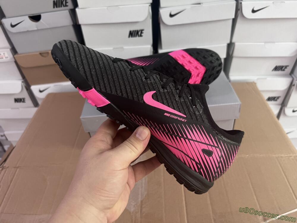 Nike Air Zoom Mercurial Vapor 16 Elite TF Artificial Turf Soccer Shoes - Black/Pink
