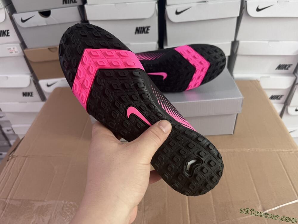 Nike Air Zoom Mercurial Vapor 16 Elite TF Artificial Turf Soccer Shoes - Black/Pink