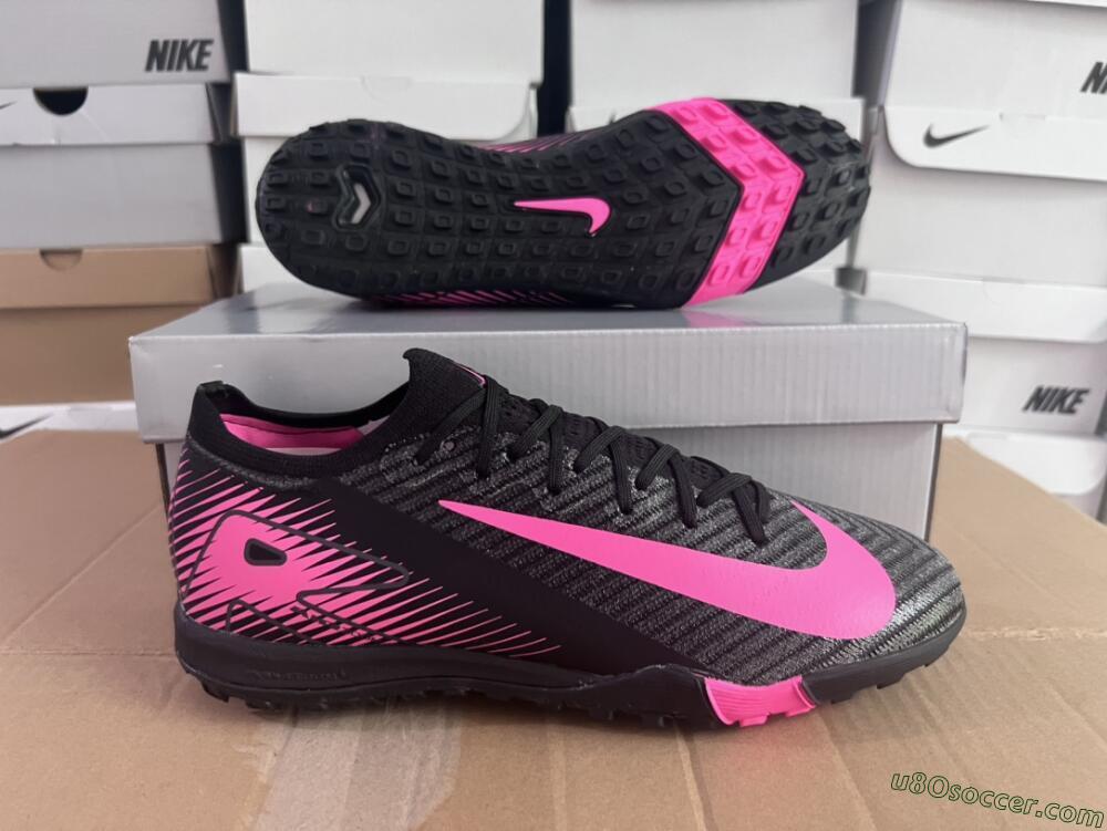 Nike Air Zoom Mercurial Vapor 16 Elite TF Artificial Turf Soccer Shoes - Black/Pink