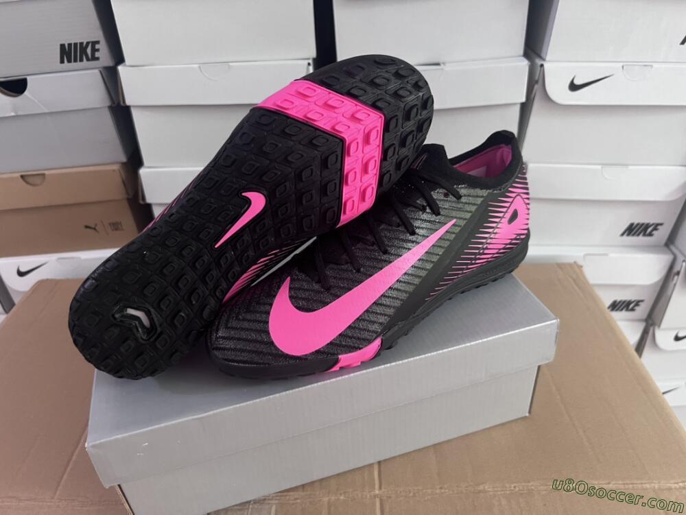Nike Air Zoom Mercurial Vapor 16 Elite TF Artificial Turf Soccer Shoes - Black/Pink