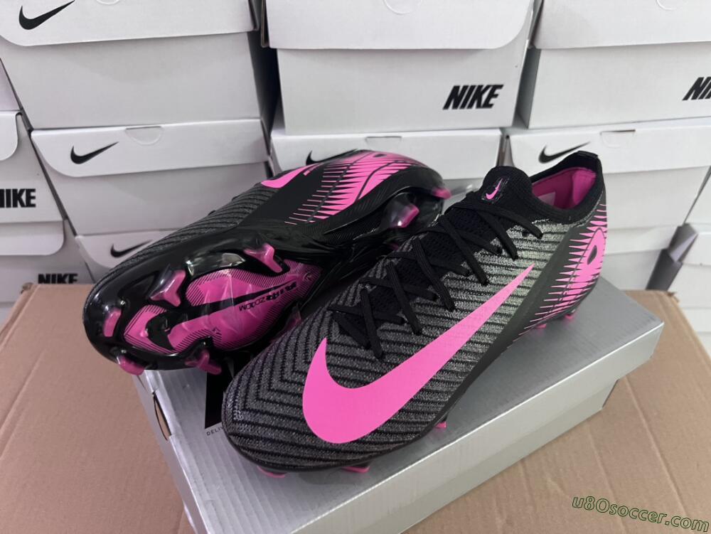 Nike Air Zoom Mercurial Vapor 16 Elite FG Firm Ground Soccer Cleats - Black/Pink