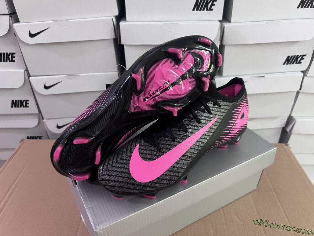 Nike Air Zoom Mercurial Vapor 16 Elite FG Firm Ground Soccer Cleats - Black/Pink