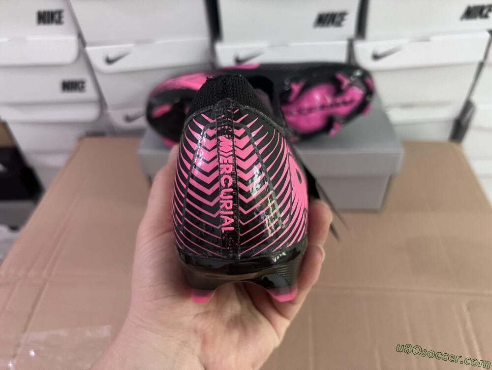 Nike Air Zoom Mercurial Vapor 16 Elite FG Firm Ground Soccer Cleats - Black/Pink
