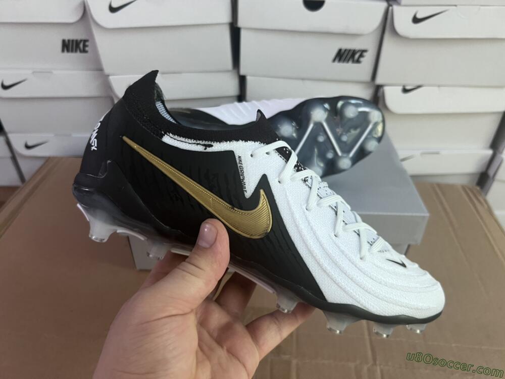 Nike Phantom Luna Elite AG Artificial Grass Soccer Cleats - White/Black/Gold