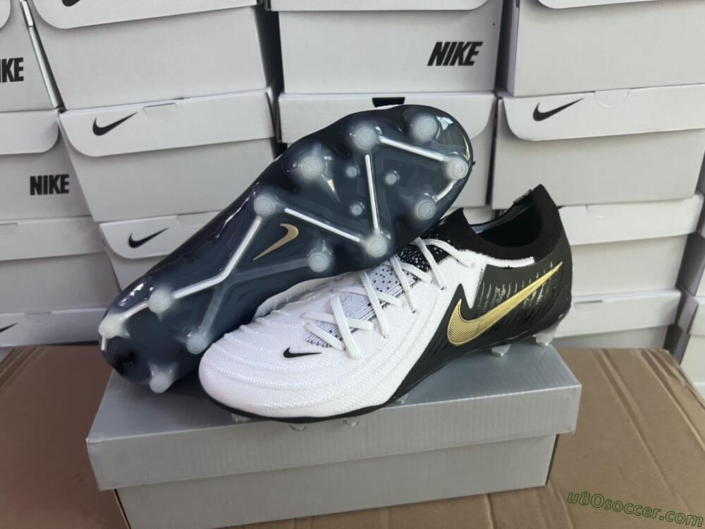 Nike Phantom Luna Elite AG Artificial Grass Soccer Cleats - White/Black/Gold