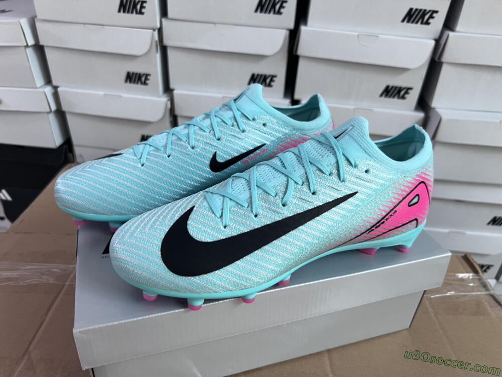 Nike Air Zoom Mercurial Vapor 16 Elite AG Artificial Grass Soccer Cleats - Green/Pink/Black