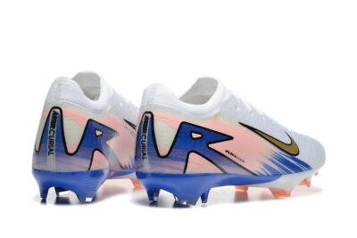 Nike Air Zoom Mercurial Vapor 16 Elite FG Firm Ground Soccer Cleats - White/Gold/Pink/Blue