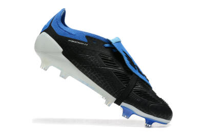 Adidas Predator Elite Foldover Tongue FG Firm Ground Soccer Cleats - Black/White/Blue