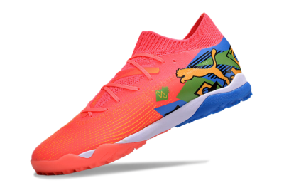 Puma Future 7 Ultimate TF Artificial Turf Soccer Shoes - Red/Blue/Yellow