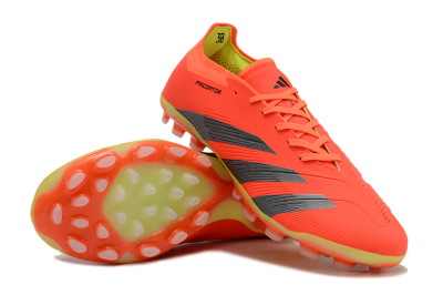 Adidas Predator 24 Elite AG Artificial Grass Soccer Cleats - Red/Silver/Yellow