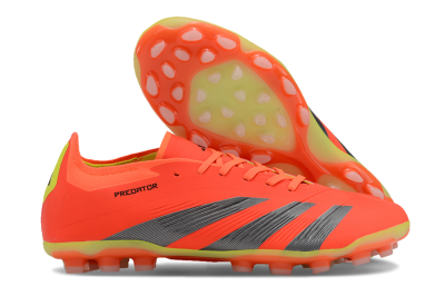 Adidas Predator 24 Elite AG Artificial Grass Soccer Cleats - Red/Silver/Yellow