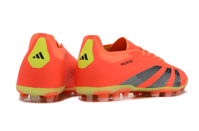 Adidas Predator 24 Elite AG Artificial Grass Soccer Cleats - Red/Silver/Yellow