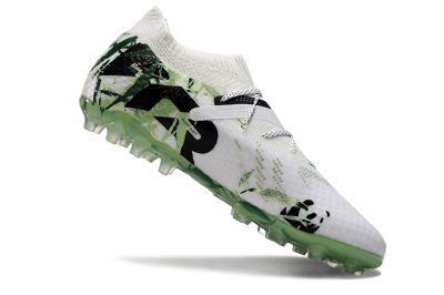 Puma Future Ultimate MG Multi Ground Soccer Cleats - White/Black/Green