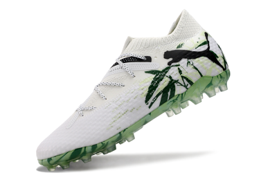 Puma Future Ultimate MG Multi Ground Soccer Cleats - White/Black/Green