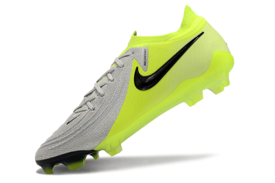 Nike Phantom GX Elite FG Firm Ground Soccer Cleats - Grey/Yellow/Black