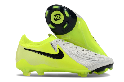 Nike Phantom GX Elite FG Firm Ground Soccer Cleats - Grey/Yellow/Black