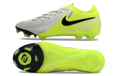 Nike Phantom GX Elite FG Firm Ground Soccer Cleats - Grey/Yellow/Black